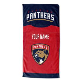 [Personalization Only] Official NHL Jersey Personalized Beach Towel - Panthers